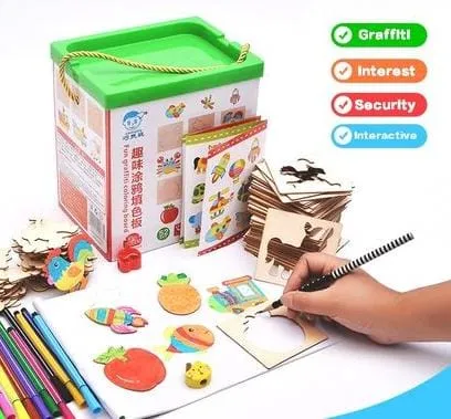 [Toys & Games / Learning Toys-26102] 52 pcs Fun Graffiti Box