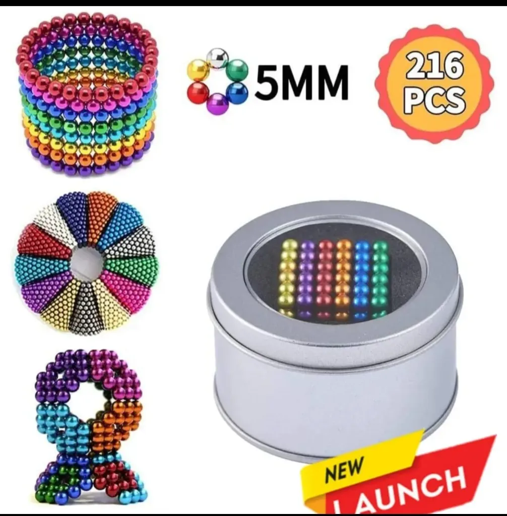 Magnetic Balls New Trending 216 Pcs Ball Toys for Kids - Educational Learning Game Set