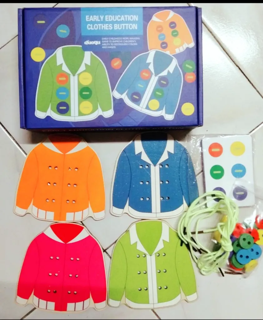 Montessori Dressing Skills Toy for Kids | Practice Buttoning & Lacing | Fine Motor Skill Development Toy for Toddlers 3+ Years | Soft & Safe Preschool Learning Aid