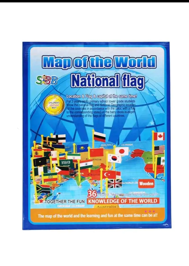 [Toys & Games / Learning Toys-34929] World Map Puzzle Kit For Kids 8 To 15 Years | Learn 200+ Facts On Continents, Oceans, 10 Largest Countries, Volcanoes | Interactive STEM Geography Toy