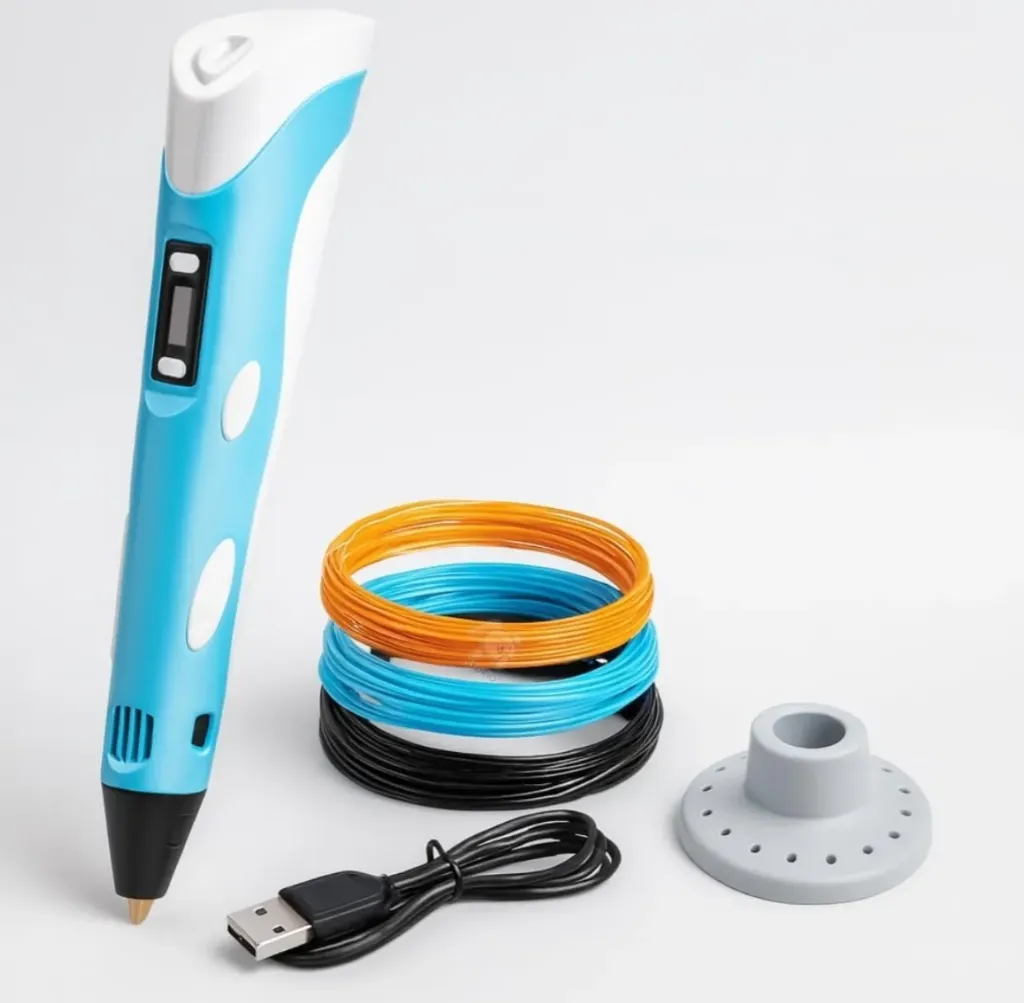 [art craft - do it yourself kits-10679] 3D Pen with USB Cable| 3D Pen for Kids| 3D Pen with 3 * 1.75MM PLA Filaments 10m Each| 3D Printing Pen Drawing Toy| 3D Printing Pen - Perfect for DIY and Crafting (with USB Cable)