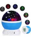 Star Master Galaxy Night Projector Lamp 360° Rotating Led Starry Light with Moon