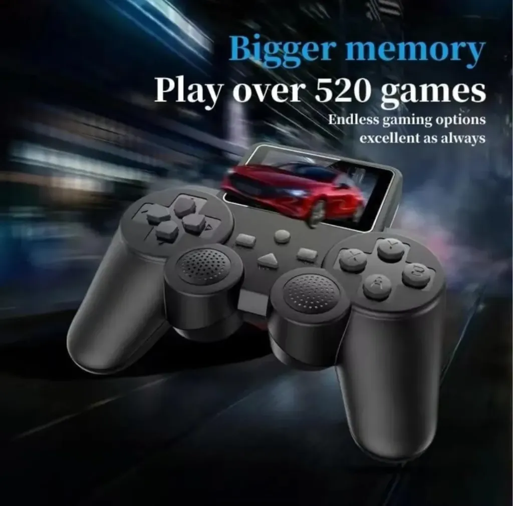 [toys  games - remote control toys-11455] 2.4-Inch Screen Handheld Gamepad Console with 520 Built-in Classic Games USB Gamepad (Black, for Android)