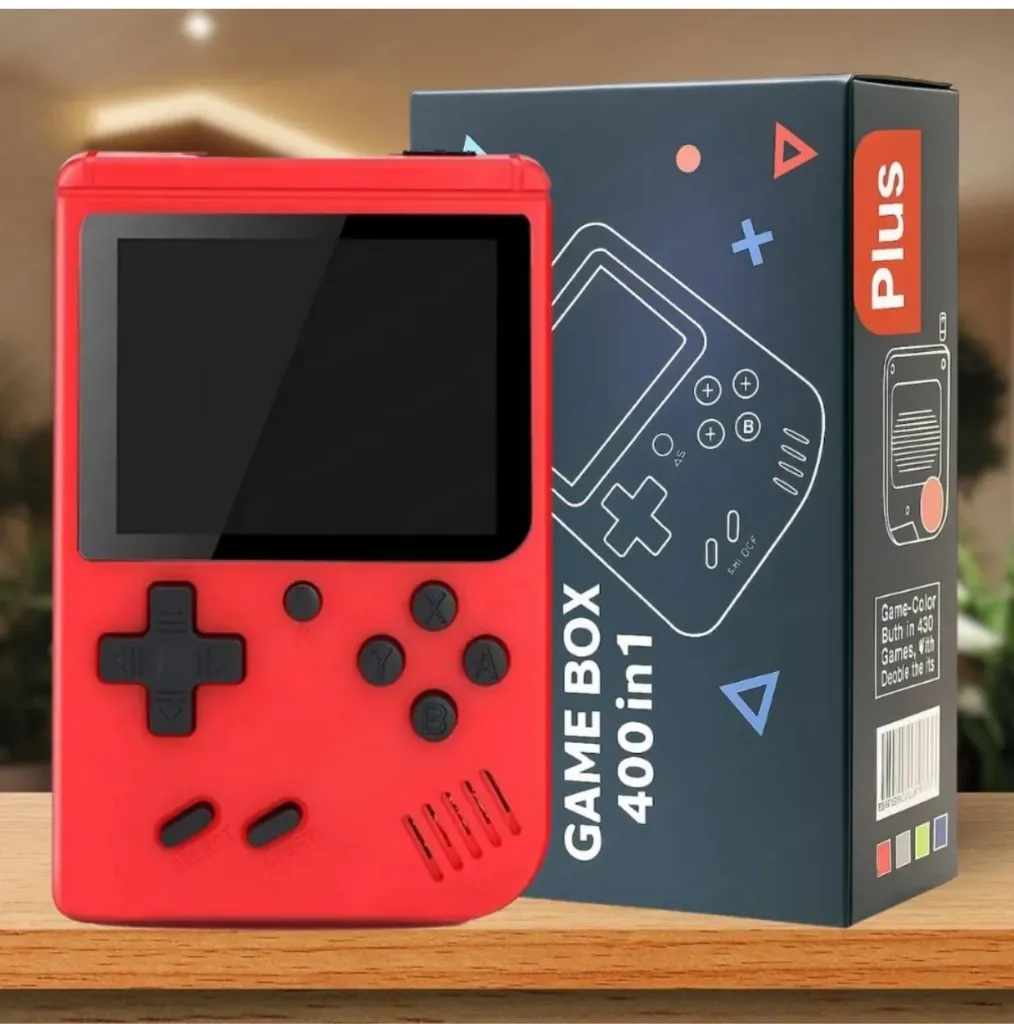 [toys  games - remote control toys-11552] 400 in 1 Mini Video Game Toy for Kids I Portable Retro Handheld Game Console with Rechargeable Battery I Color and Design As Per Stock (Modern) (Classic)