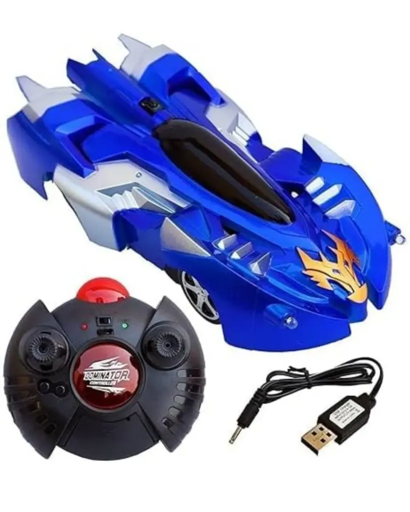 [toys  games - remote control toys-12037] Wall Climbing Remote Control Racing Car, Anti Gravity Ceiling Wall Floor Climbing Car 2.4G 360 Rotating Stunt High Speed Rechargeable Toy with LED Lights