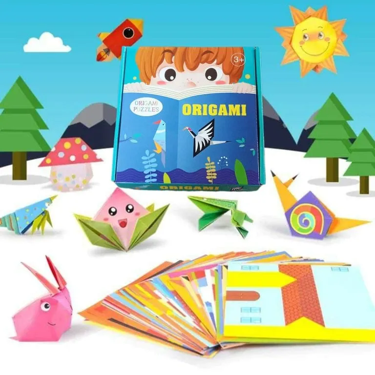 [toys  games - puzzles and blocks-18536] Little Mind Origami Puzzles Box for Kids 3+