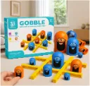 3D Tic Tac Toe Board Game Cross & Zero Gobble Learning Toy for Adults Kids 3+ 4+ 5+ Year (Multicolor)