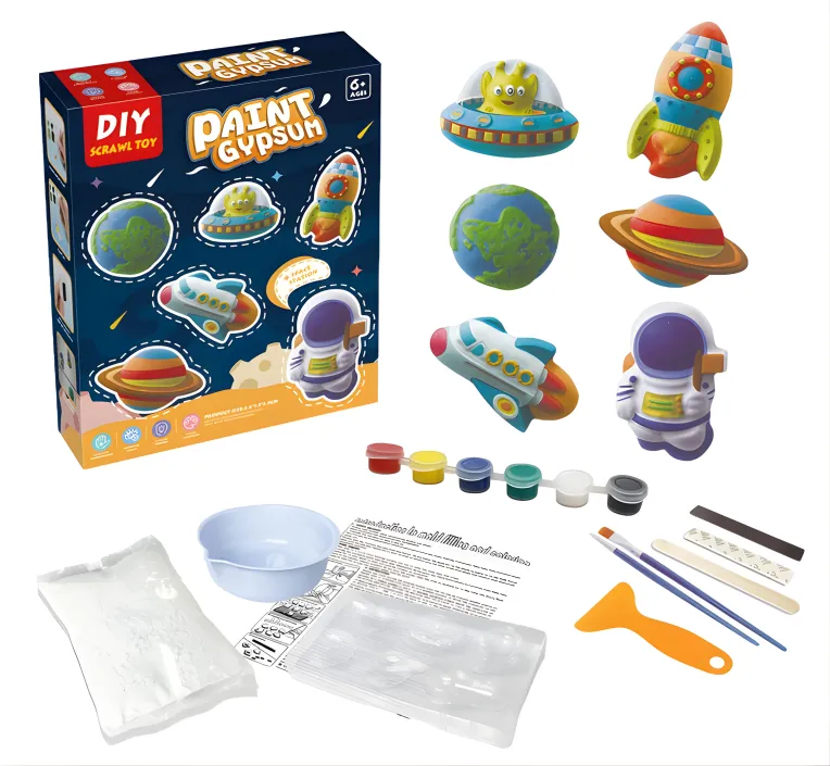 [art craft - art paint kits-20573] DIY Gypsum Fridge Magnet Plaster Painting Kit for Kids, Mould and Paint Kits- Plaster Painting Art & Craft Set