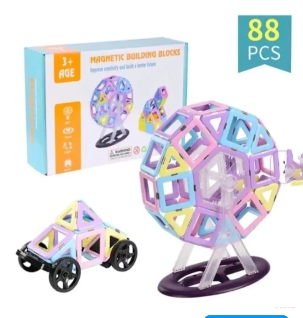 [toys  games - magnetic sticks-21737] Magic Magnetic Building Blocks Puzzle for Kids Learning Toy Block Vehicle Playset