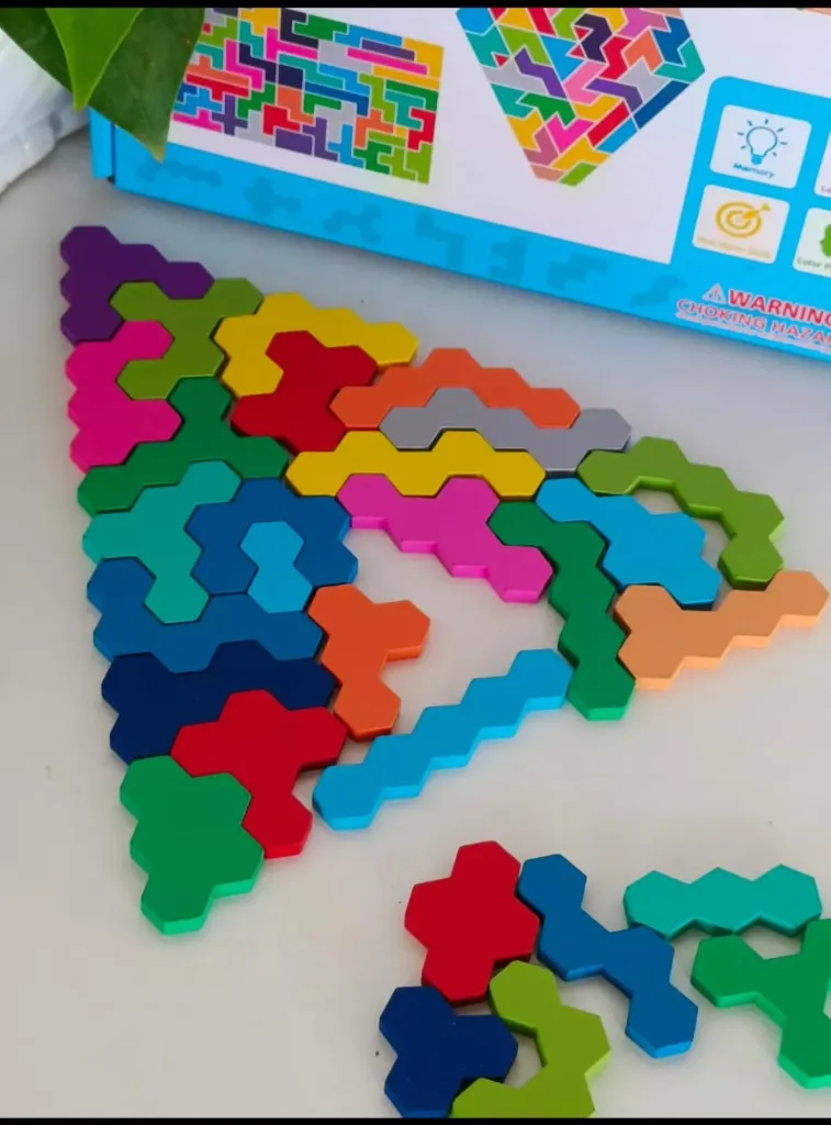[toys  games - puzzles and blocks-21931] Wooden 3 in 1 Tetris Puzzle Game Tetris Blocks Game Tetris Puzzle for Kids