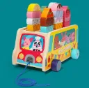 Wooden Ice Cream Cart for Kids | Montessori Pretend Play & Shape Matching Toy | Educational Role Play Game for Toddlers