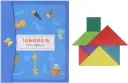 Wooden Magnetic Tangram Travel Game Educational Book Puzzle for Children