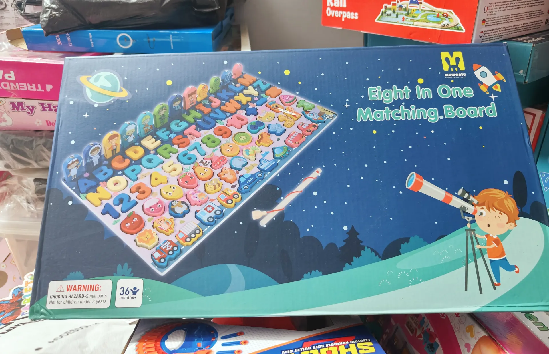 [toys  games - learning toys-25908] Eight In One Matching Board