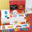 Wooden Learn & Write Phonics kit | Montessori Game | Early Education Game for Kid | Spelling Game | Alphabets Learning Toy (3+ Years)