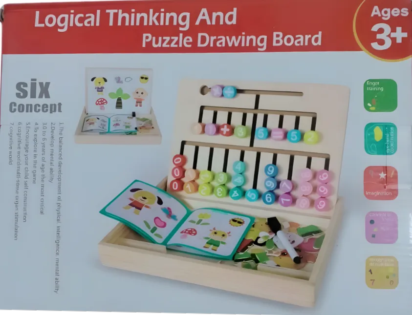 [toys  games - puzzles and blocks-27363] Logical Thinking and Puzzle Drawing Board