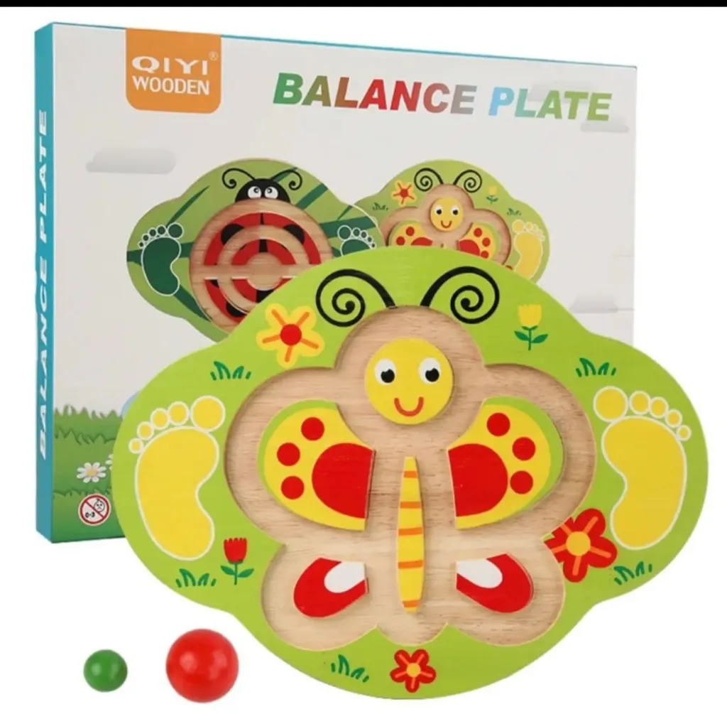 Wooden Balance Board I Improve Balancing I Strengthen Leg Muscles I Indoor Outdoor Activity Fitness Toy for Kids Age 5+ Years