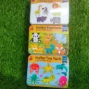 6 in 1 Jigsaw Puzzle for Toddlers 2 to 5 Years Old My First Puzzles Jigsaw Gift Learning Educational Toy Puzzle Games with Storage Box (Animal)