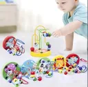 Bead Maze Toy for Toddlers Wooden Colorful Roller Coaster Educational Circle Toys Learning Preschool Toys Birthday Gift for Boys and Girls (Bead Track)