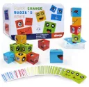 Emoji Cube Face Change Game for Kids Age 3+ Years, Learning Educational Emotion Change Blocks, Cute Expression Puzzles and Interesting Gift for Boys & Girls