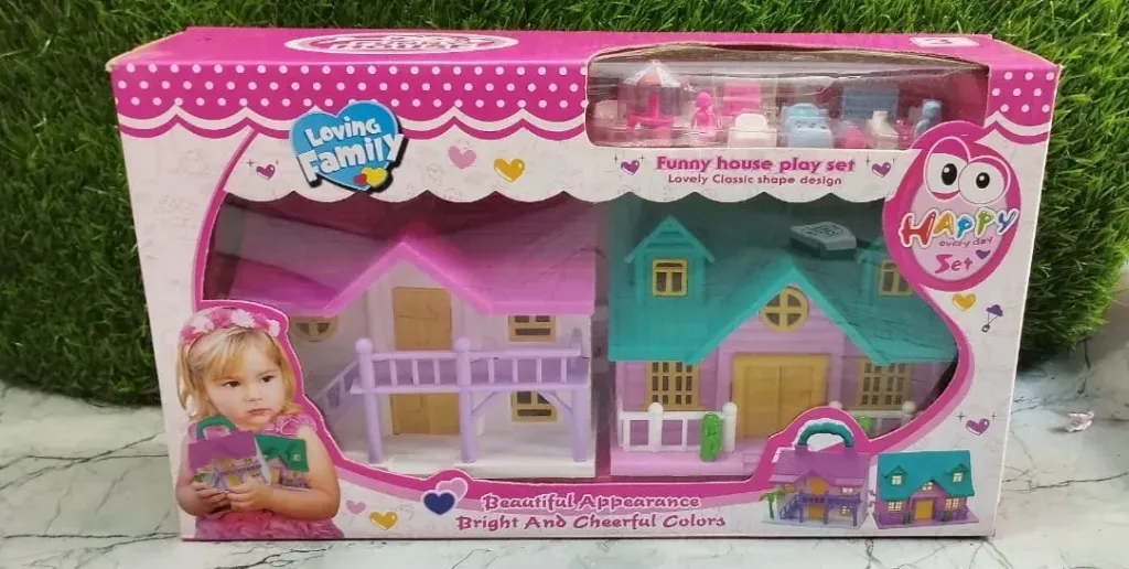 [toys  games - pretend play-36384] Doll House for 3+ Year Old Girls | Small Doll House for Girls | Doll House with Furniture | Doll House Play Set for Girls