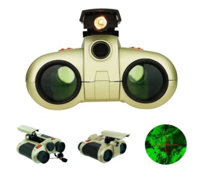 [toys  games - fun games and toys-38615] Night Scope Binoculars for Kids | 4x30mm Toy Binocular with Pop-Up Light & Night Vision Feature | Educational Outdoor Adventure Toy for Boys & Girls | Works Day or Night Fun Gift