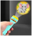 3 Slides 24Patterns Mini Projector Torch Toy Slide Flashlight Projector Torch for Kids Lamp Education Learning Night Light Before Going to Bed(Random Slides)
