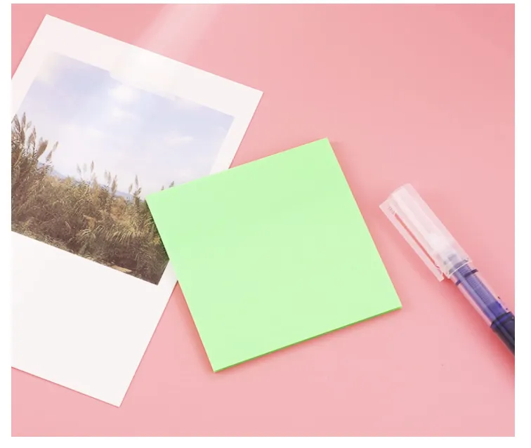 Transparent Sticky Notes Pastel Sticky Note Clear Self-Sticky Annotation, Waterproof Translucent Color Memo Pad for Office & School Pack 1