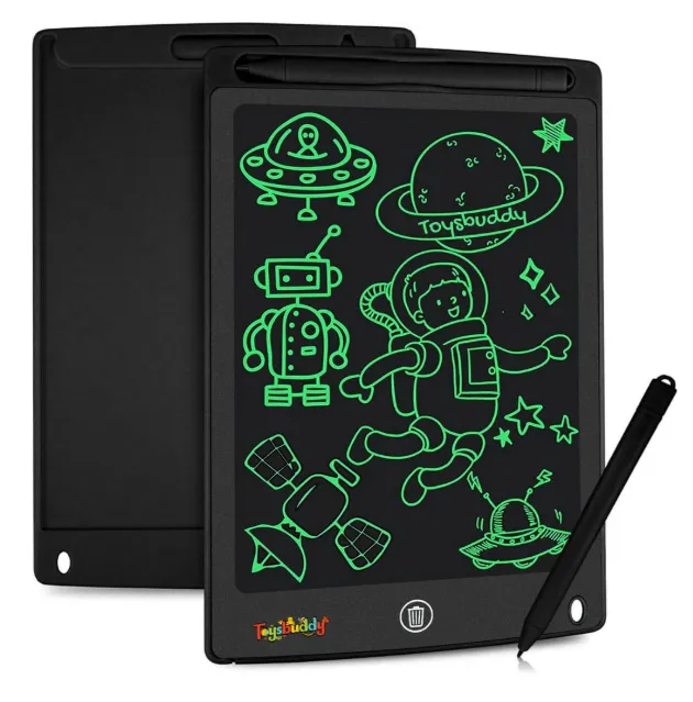 Plastic Re-Writable LCD Writing Tablet Pad with Screen 21.5cm (8.5Inch) for Drawing, Playing, Handwriting Best Birthday Gifts for Adults & Kids Girls Boys, Multicolor