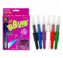 Magical Coloring Blow Pens for Kids, Spray Blow Marker Sketch Pen for Kids, Fun Drawing Painting Colour Pens,Washable & Non-Toxic Spray Marker Art Kit for Boys & Girls (Pack of 6)