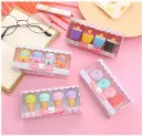 Ice Cream Shaped Eraser Set for Kids, Stationary Set, Rubber for Kids, Kawaii Erasers, Fancy for Birthday Return Gift – Pack of 4