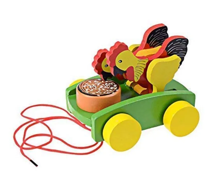 [toys  games - wooden toys-53941] Wooden Pull Along Toy