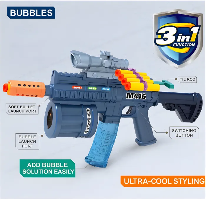 [toys  games - bubbles and guns-55008] multifunctional gun for kids