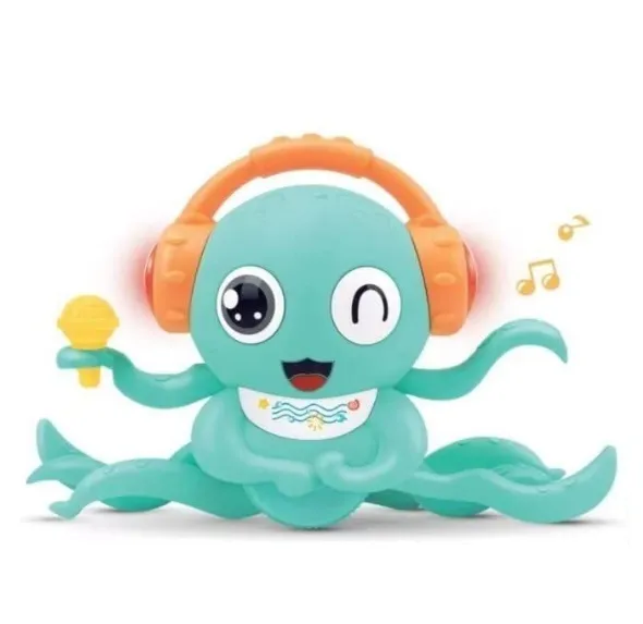 [toys  games - bath toys-56172] Battery Operated Magic Dance Crawling Octopus Vehicle Toy for Kid|Boys|Girls with Light & Sound