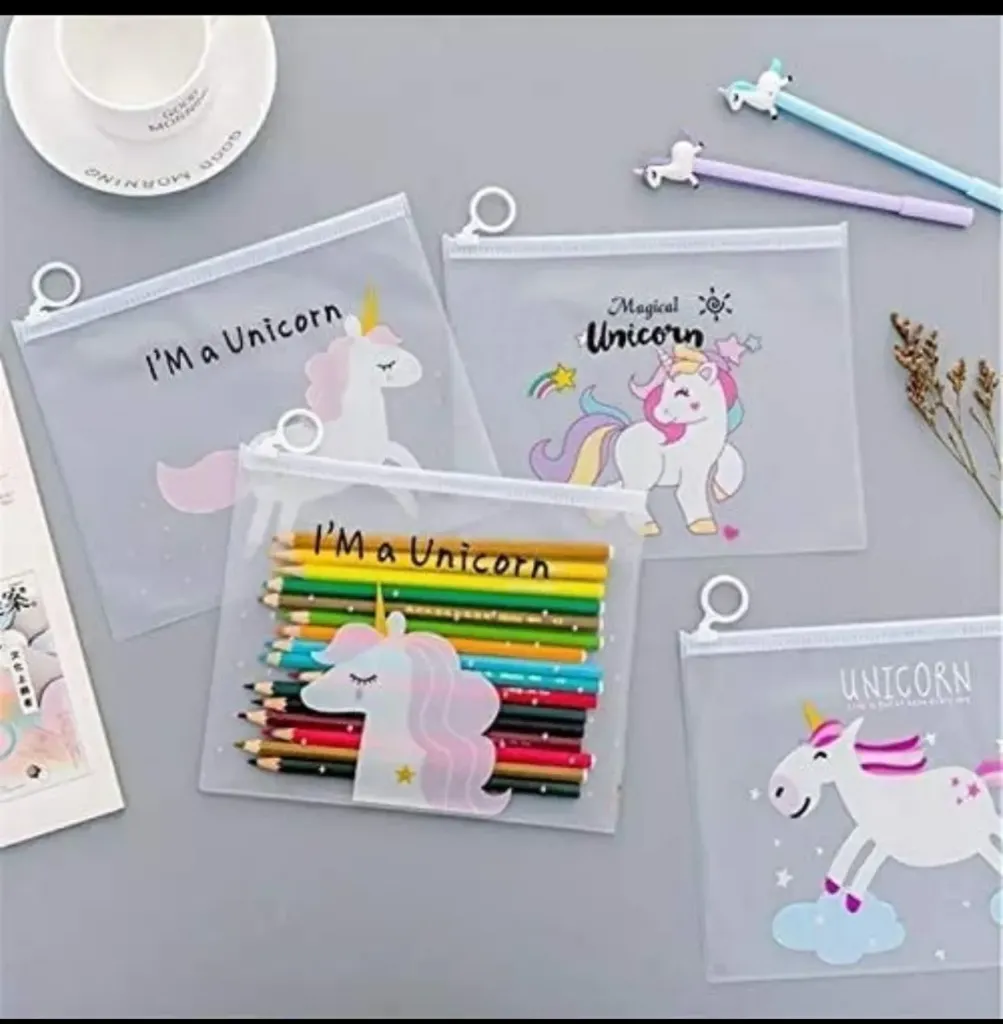 [school essentials - quirky stationary-60537] Unicorn A5 pouch