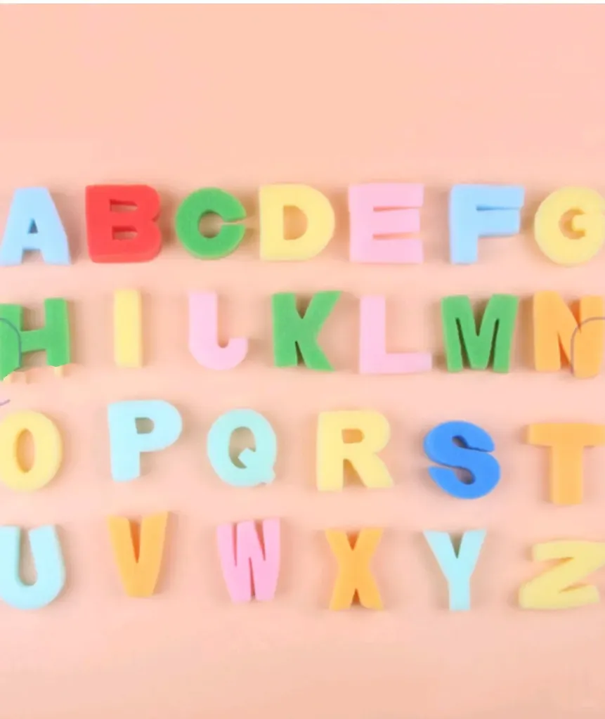[art craft - accessories-63253] Alphabet Letter Sponge Set – Fun and Educational Craft Sponges for Kids