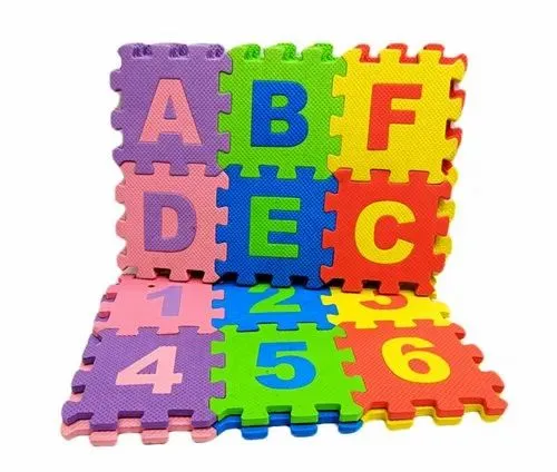 [toys  games - learning toys-63641] 36 Pieces Alphabet & Number Floor Mats for Kids, Puzzle EVA Foam Mat for Children Above 2 Years