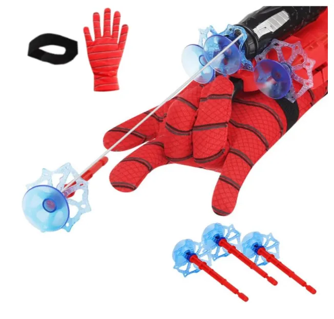 [toys  games - fun games and toys-63932] Spider Web Shooters Toy for Kids – Hero Launcher Wrist Toy Set | Fun & Educational | Sticky Wall Soft Bomb for Cosplay & Interactive Play | Birthday Gift