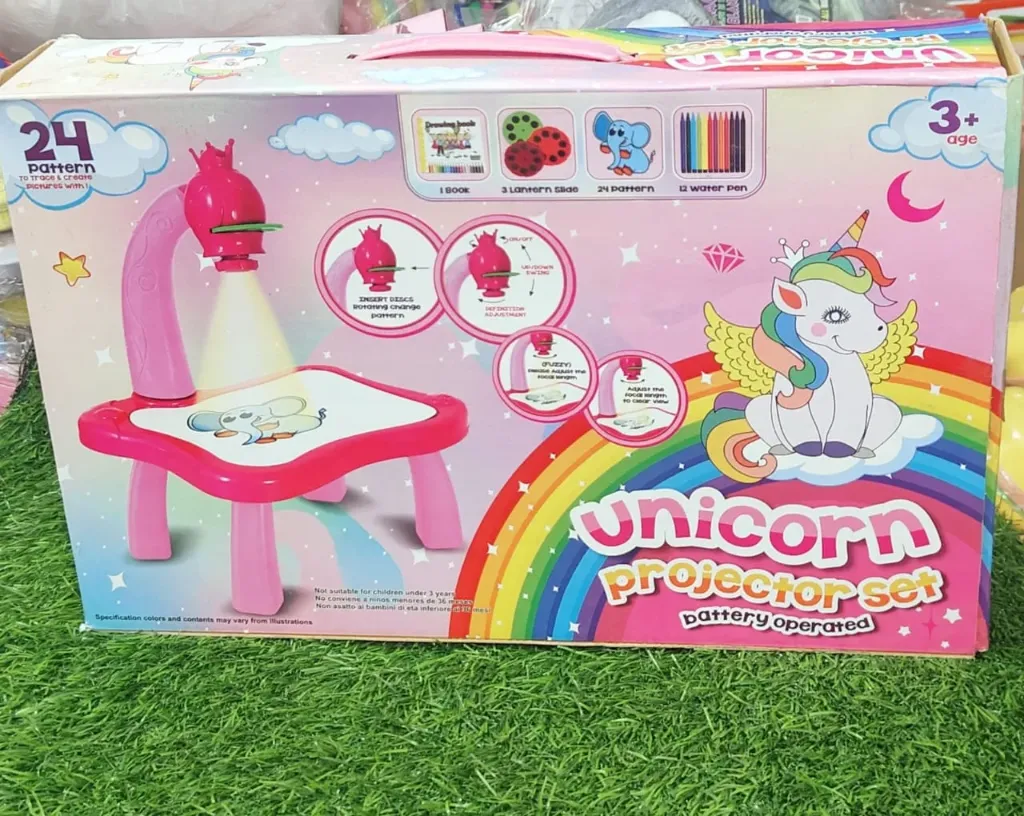 [toys  games - fun games and toys -64223] Plastic Drawing Projector Table for Kids | Trace & Draw with Light-Music | Smart Projector Sketcher Desk | Learning Projection Painting Machine for Boy Girl 3 + Years Old (Multicolour)