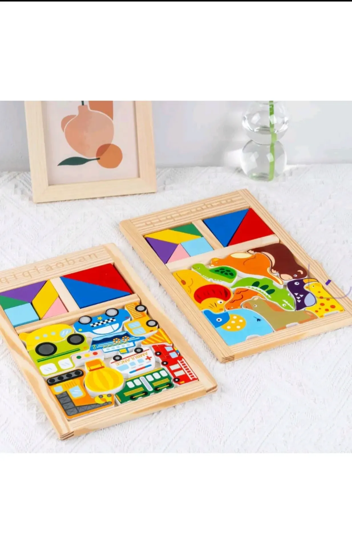 [toys  games - puzzles and blocks-65775] Tangram Combination Puzzle