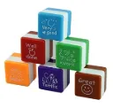 Motivation Kids Stamp Set Sticker School Scrapbooking Stamp DIY Teachers Self Inking Praise Reward Stamps(Ink pad not Included) - Set of 6 pcs Multi