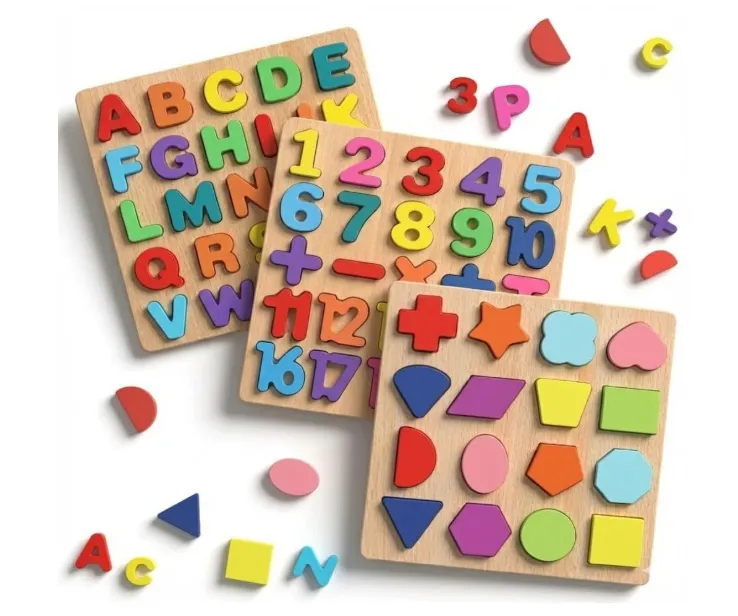 [toys  games - puzzles and blocks-68685] Wooden Learning Educational ABCD Board for Kids, Activity Toys for Toddlers & Preschoolers | ABCD Puzzle Set | Puzzle Toys for 2 Years Old Boys & Girls (Alphabets, Numbers & Shapes)
