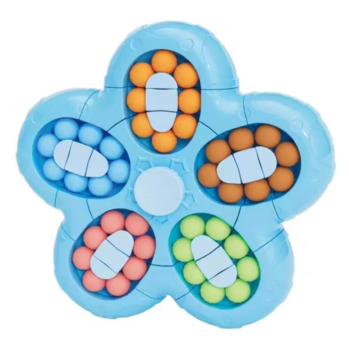 [toys  games - fun games and toys-70722] Fingertip Gyro Rubiks Cube Magic Bean Toy, Rotating Magic Bean Puzzle Toys 2-in-1, Magic Ball Brain Teaser Game, Gift for Kids Boys Girls, Magic Cube Toy | 1 Pcs