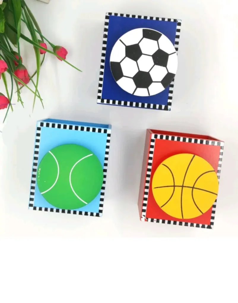 [school essentials - quirky stationary-73632] Wooden Animal Pen Stand Set – Square Shape Multi-Color Desk Organizer with Animal Face Clips – Pack of 6Pcs Pencil Holders for Kids, School, Office, Home, Return Gift & Party Favour Use (Set of 5)