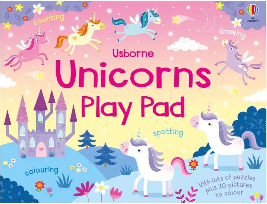 [books - learning kits - learning books-74311] Unicorns Play Pad (Play Pads, 1)